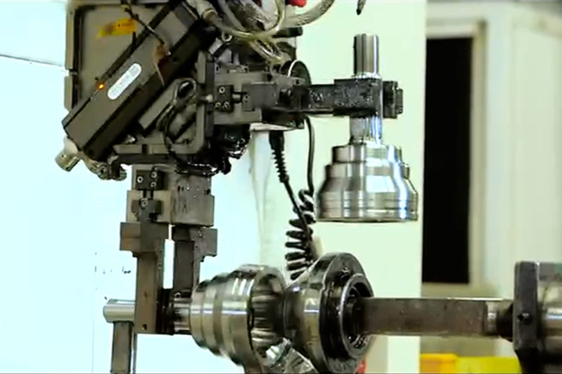 Shock absorber testing equipment in ISO factory