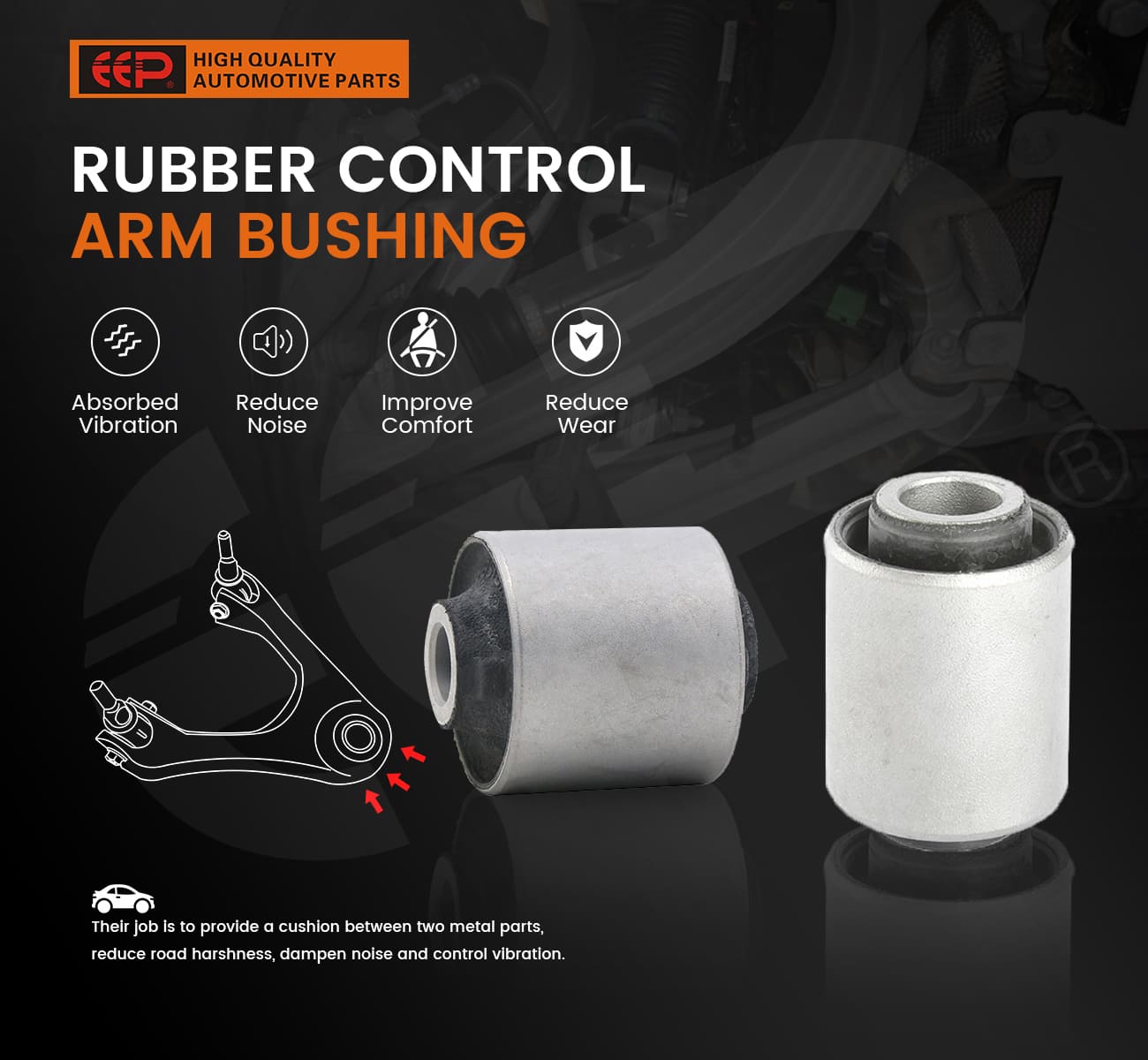 What Does A Rubber Bushing Do? Symptoms of Wear, Service Life, And Replacement Tips